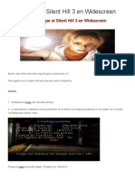 Cómo Jugar Al Silent Hill 3 en Widescreen