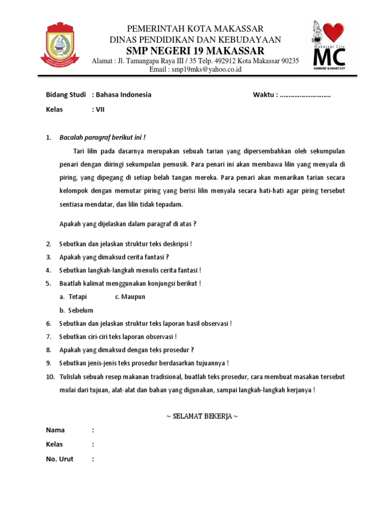 Sebutkan Dan Jelaskan Struktur Teks Laporan Hasil