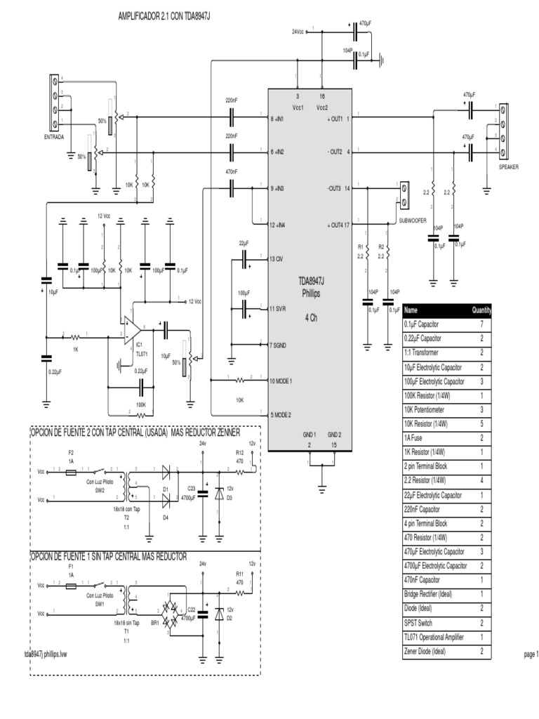 Tda8947j 2.1 | PDF