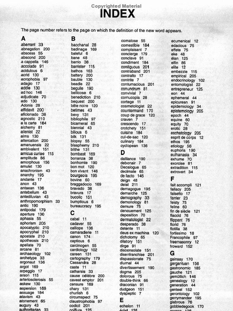 601 Words You Need to Know Tempo Eros