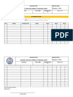 Attendance Sheet: Title: - Date