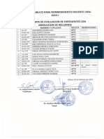 Unaj Reclamos CP Nombramiento Docente 2019 I PDF