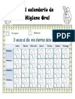 Mi Calendario de Higiene Oral