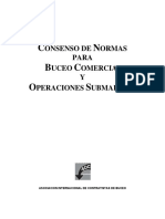 Consenso de Normas Para Buceo y Operaciones ADC
