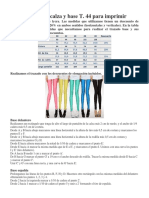 Trazado Base de Calza y Base T