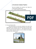 Construction Method For Pipeline Installation