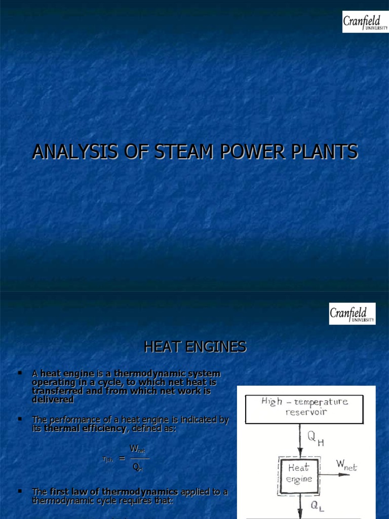 Steam Power Plant Analysis Overview | PDF | Steam | Boiler
