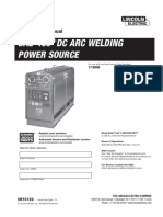 SAE-400 DC Arc Welding Power Source: Operator's Manual