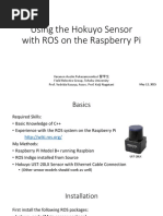 Hokuyo Sensor With Ros Tutorial