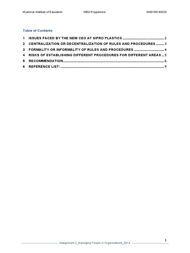 MPO Assignment2 by M60109140029 PDF | PDF | Lean Manufacturing | Learning