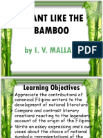 The Pliant Filipino: Learning from Bamboo