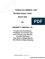 Commentaries On Criminal Law by Maximo Amurao Jr. 1-45
