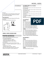 Model: W2Rs: Mini-MW Series RTD Transmitter (1) INPUT RTD (2-Or 3-Wire)