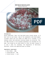 Beetroot Rice Flakes