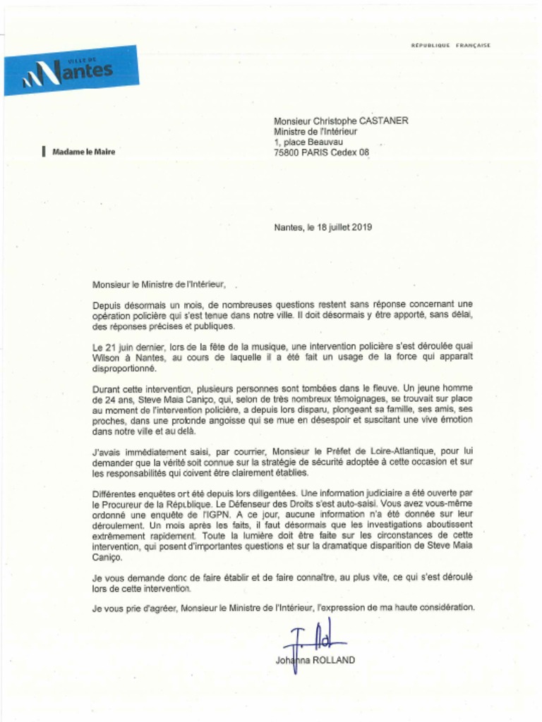 a l attention de dans une lettre