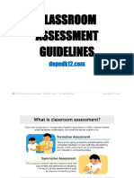 Classroom Assessment Guidelines