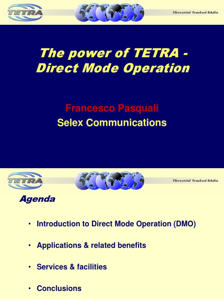 TETRA Direct Mode Operation Overview | PDF | Computer Network | Radio