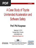 A Case Study of Toyota Unintended Acceleration and Software Safety