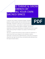 How To Thrive & Grow As An Empath by Creating Your Own Sacred Space