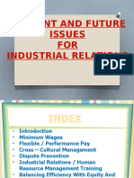 Current and Future Issues in Industrial Relations