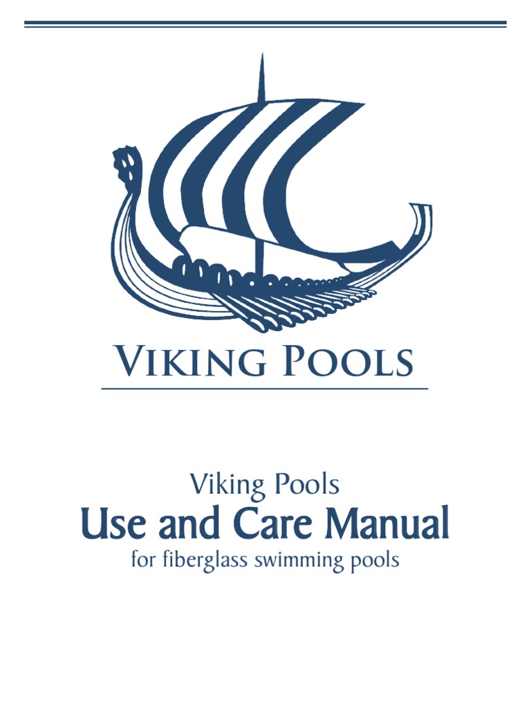 Viking Pools Care and Safety Manual | PDF | Swimming Pool | Ph