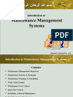 Maintenance Management System