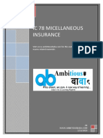 IC 78 Miscellaneous Insurance