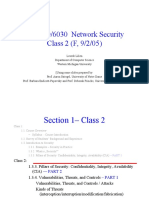 CS 5950/6030 Network Security Class 2 (F, 9/2/05)