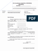 Contoh Rekomendasi KONI PDF