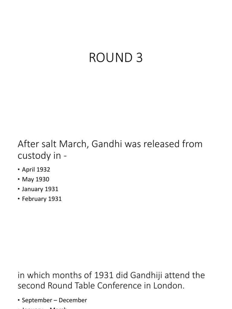 Round 3 | PDF | Politics | History