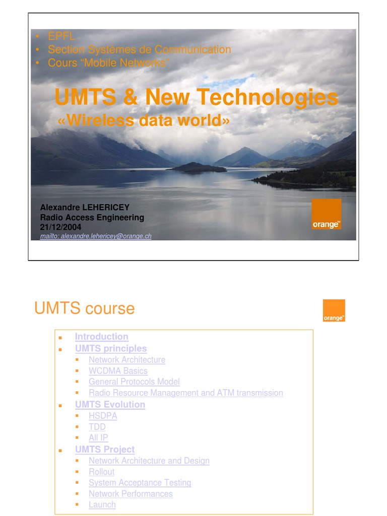 UMTS Mobile Networks Course Overview | PDF | 3 G | 3 Gpp