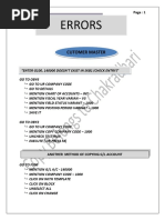 SAP SD Error Solutions Guide | PDF | Invoice | Business
