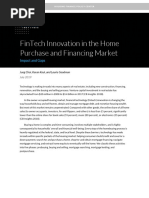 Fintech Innovation in the Home Purchase and Financing Market 0