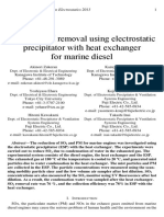 Sox and PM Removal Using Electrostatic Precipitator With Heat Exchanger For Marine Diesel