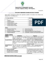 Advertisement For Faculty Position Unreserved Category June 2019 1