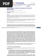 Opinión Pública y Medios de Comunicación. Teoría de La Comunicacion .Libre Pagina