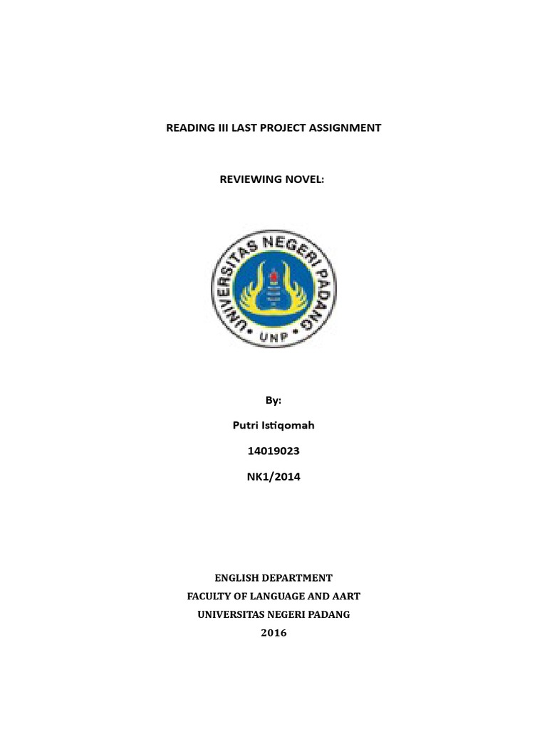 Reading III Last Project Assignment | PDF | Adjective | Verb