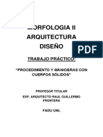 Procedimiento y Maniobras Con Cuerpos Sólidos Morfología II Arquitectura y Diseño