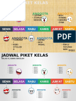 Contoh Jadwal Piket Kelas