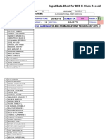 Subject G12-Gigabyte1 Tvl-Ict Eclassrecord 1stsem 2018-19