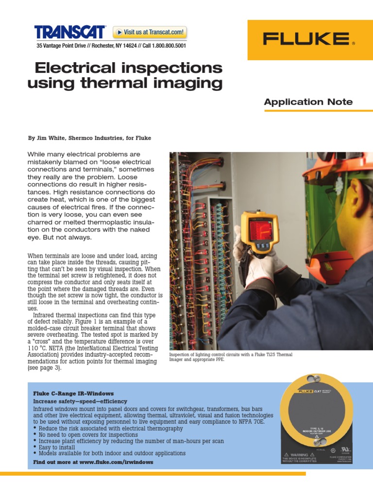 Fluke Electrical Inspections Using Thermal Imaging | PDF | Thermography ...