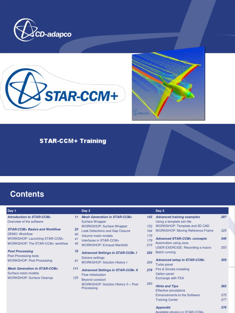 STAR CCM+training Ver0113 Rev4 PDF | PDF | 3 D Modeling | Server ...