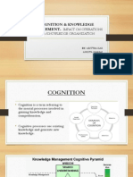 Cognition & Knowledge Management-: Impact On Operations of A Knowledge Organization