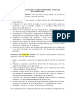 Roles y Funciones de Los Integrantes Del Comité de Seguridad Vial