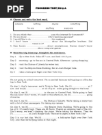 Progress Test/Ec-5 A: A. Choose and Write The Best Word