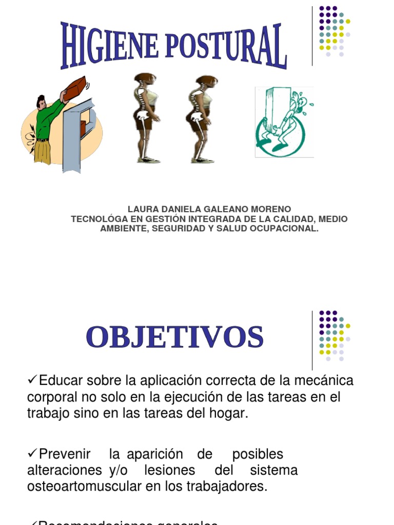 Higiene Postural y Pausas Activas | PDF | Dolor lumbar | La columna ...