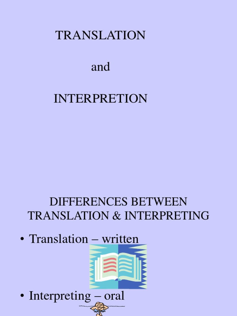 Translation and Interpretion | PDF