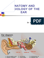 Anatomy and Physiology of The EAR: Dr. M. Irfan Butt Mcps - Fcps