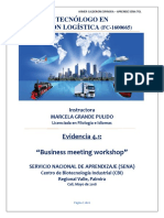 Evidencia 4.1 Business Meeting Workshop