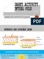 Comparative Study of Antioxidant Activity of Orange Peel and Frankincense Oil in Pure Form and in Antiaging Cream